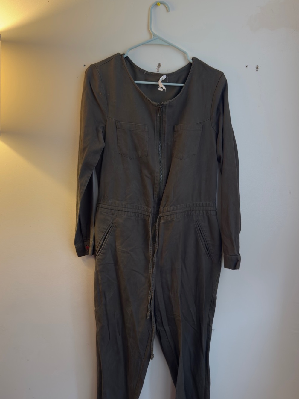 BCBGeneration Olive Green Kids Zip Front One-Piece
